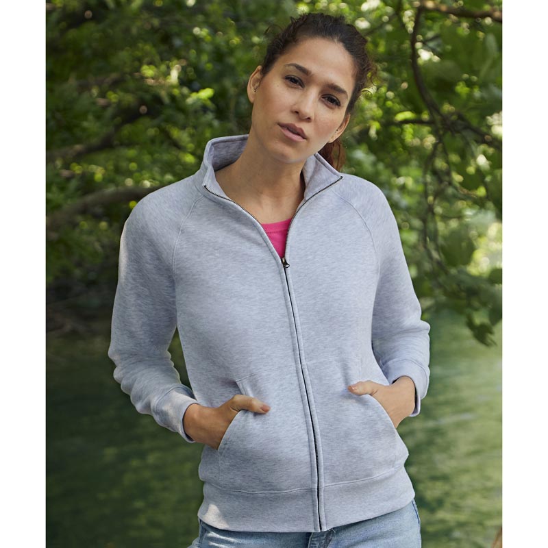 Women's premium 70/30 sweatshirt jacket - Heather Grey XS